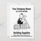 Cartes Pour Fêtes Annuelles Conception de dessin de fournitures de constructio (Devant)