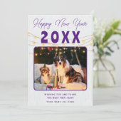 Cartes Pour Fêtes Annuelles Conception de la fête du Nouvel An (Debout devant)