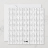 Cartes Pour Fêtes Annuelles Conception de langage Quatorze (Dos)