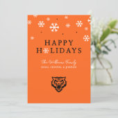 Cartes Pour Fêtes Annuelles Conception de l'esprit des Bengals de l'Université (Debout devant)