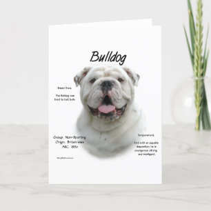 Cartes Pour Fêtes Annuelles Conception de l'historique de Bulldog
