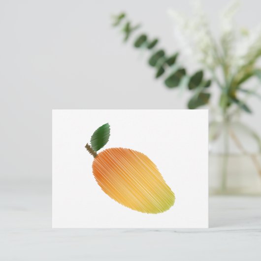 Cartes Pour Fêtes Annuelles Conception de mangue par points (Debout devant)