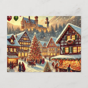 Cartes Pour Fêtes Annuelles Conception de Noël allemande envoûtante - Nostalgi
