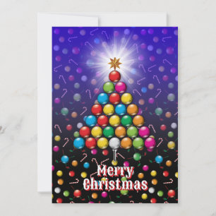 Cartes Pour Fêtes Annuelles Conception de Noël joyeux golf