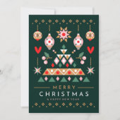 Cartes Pour Fêtes Annuelles Conception de Noël scandinave (Devant)