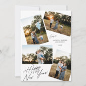 Cartes Pour Fêtes Annuelles Conception de photo 4 moderne Bonne Année (Devant)