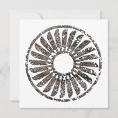 Cartes Pour Fêtes Annuelles Conception de poterie Mimbres (Devant)