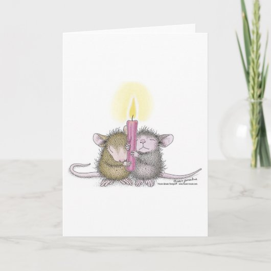 Cartes Pour Fêtes Annuelles Conception de souris maison® (Devant)