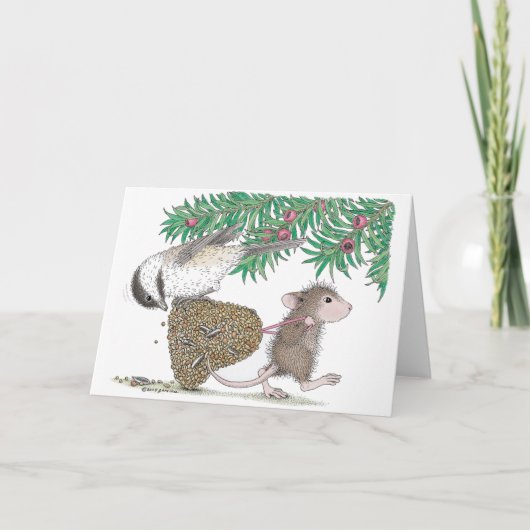 Cartes Pour Fêtes Annuelles Conception de souris maison® (Devant)