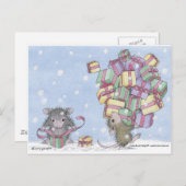 Cartes Pour Fêtes Annuelles Conception de souris maison® (Devant / Derrière)