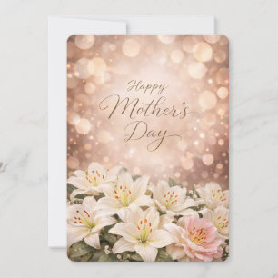 Cartes Pour Fêtes Annuelles Conception de voeux de fête des mères Lily