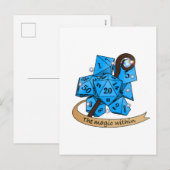 Cartes Pour Fêtes Annuelles Conception des dés de sorcier (Devant / Derrière)