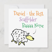 Cartes Pour Fêtes Annuelles Conception des moutons pour un scaffer (Devant)