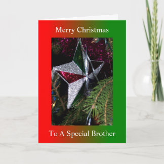 Cartes Pour Fêtes Annuelles Conception d'étoile de Noël Frère Noël