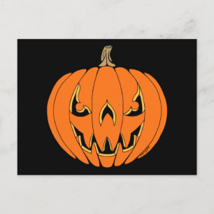 Cartes Pour Fêtes Annuelles Conception d'Halloween de citrouille effrayante Ja