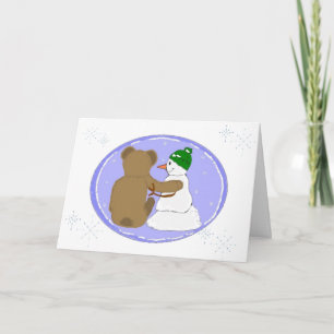 Cartes Pour Fêtes Annuelles Conception d'hiver d'amitié