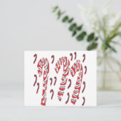 Cartes Pour Fêtes Annuelles Conception du Sucre de canne de Noël (Debout devant)