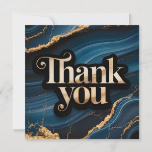 Cartes Pour Fêtes Annuelles Conception élégante de remerciement avec bleu et o