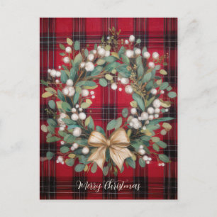 Cartes Pour Fêtes Annuelles Conception élégante et festive de couronne de Noël