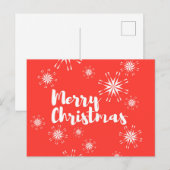 Cartes Pour Fêtes Annuelles Conception joyeuse et ludique de "Joyeux Noël" (Devant / Derrière)