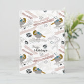 Cartes Pour Fêtes Annuelles Conception Motif de poulet sucré et mignon (Debout devant)