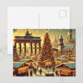 Cartes Pour Fêtes Annuelles Conception nostalgique de Noël à Berlin – Magie de (Devant / Derrière)