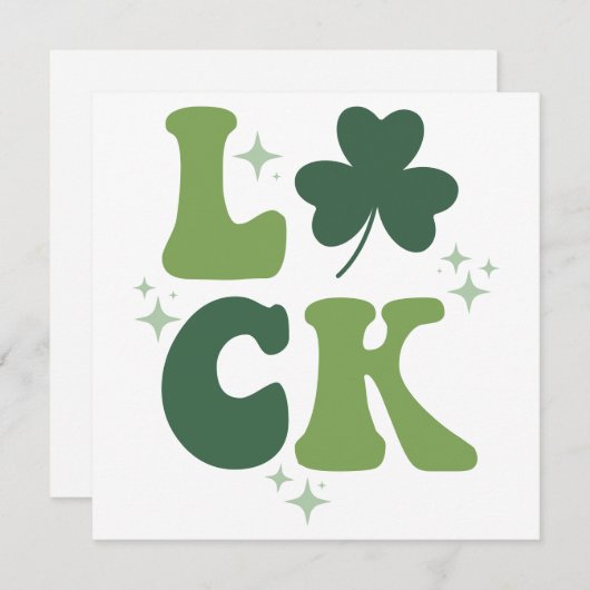 Cartes Pour Fêtes Annuelles Conception Rétro Chance PNG Fichier de Découpe SVG (Devant / Derrière)