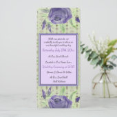 Cartes Pour Fêtes Annuelles Conception Rose Pourpre (Debout devant)