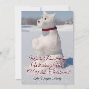 Cartes Pour Fêtes Annuelles Conception Snow Snowdog