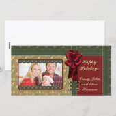 Cartes Pour Fêtes Annuelles Conception traditionnelle de Noël (Devant / Derrière)