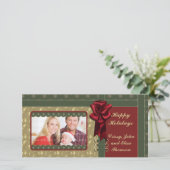 Cartes Pour Fêtes Annuelles Conception traditionnelle de Noël (Debout devant)