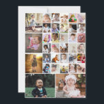 Cartes Pour Fêtes Annuelles Concevez Votre Propre Collage De 35 Photos<br><div class="desc">Personnalisez votre photographie. Vous pouvez créer ce produit personnalisé pour des occasions spéciales comme les mariages,  les anniversaires,  Noël,  les fêtes,  les mémoriaux,  la remise des diplômes,  les anniversaires de mariage et plus encore. Il peut également être offert en cadeau à votre meilleur ami,  ami proche,  famille et parents.</div>