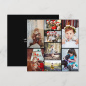 Cartes Pour Fêtes Annuelles Concevez Votre Propre Collage de 8 Photos (Devant / Derrière)