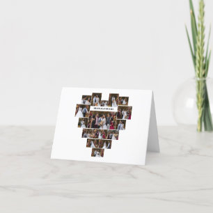 Cartes Pour Fêtes Annuelles Concevez Votre Propre Collage De Photos En Forme D
