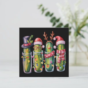 Cartes Pour Fêtes Annuelles Concombre de Noël drôle Pickle Pickles Fête 