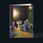 Cartes Pour Fêtes Annuelles Concours de Noël<br><div class="desc">scène de concours à l'école primaire</div>