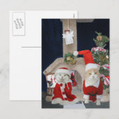 Cartes Pour Fêtes Annuelles Condo de Noël marrant/mignon (Devant / Derrière)