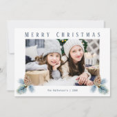 Cartes Pour Fêtes Annuelles Cônes de pin d'hiver (Devant)