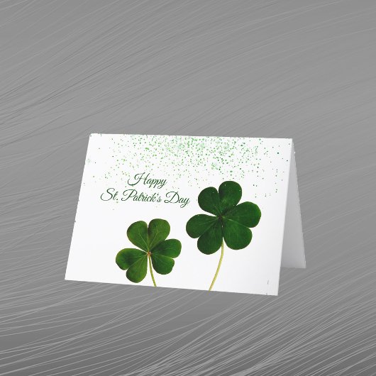Cartes Pour Fêtes Annuelles Confettis verts de trèfle Saint-Patrick