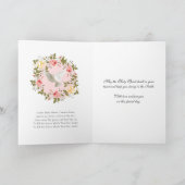 Cartes Pour Fêtes Annuelles Confirmation du sacrement Crucifix Floral Wreath (Intérieur)