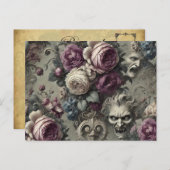 Cartes Pour Fêtes Annuelles Conflits éternels - victorien gothique (Devant / Derrière)