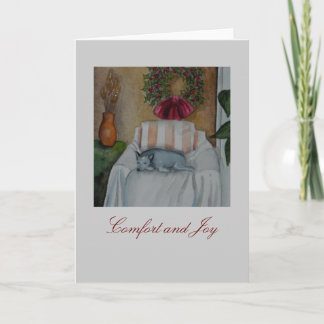 Cartes Pour Fêtes Annuelles Confort et joie