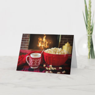 Cartes Pour Fêtes Annuelles Confortable Chaleur Feu Pour Les Clients