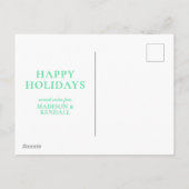 Cartes Pour Fêtes Annuelles Confortable et Chaud (Dos)