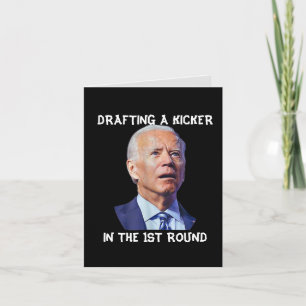 Cartes Pour Fêtes Annuelles Confus Joe Biden Imaginaire Football Loser Rédacti