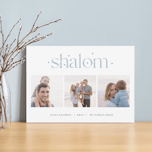 Cartes Pour Fêtes Annuelles Connexion démarrée Hanoukka Photo Collage