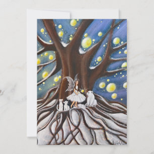 Cartes Pour Fêtes Annuelles Conseil d'hiver de l'art lunaire