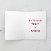 Cartes Pour Fêtes Annuelles Conservation de Krampus (Intérieur)