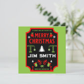 Cartes Pour Fêtes Annuelles Construction de bâtiments Noël (Debout devant)