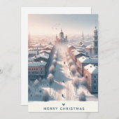 Cartes Pour Fêtes Annuelles Contes d'hiver ukrainiens - Aquarelle (Devant / Derrière)